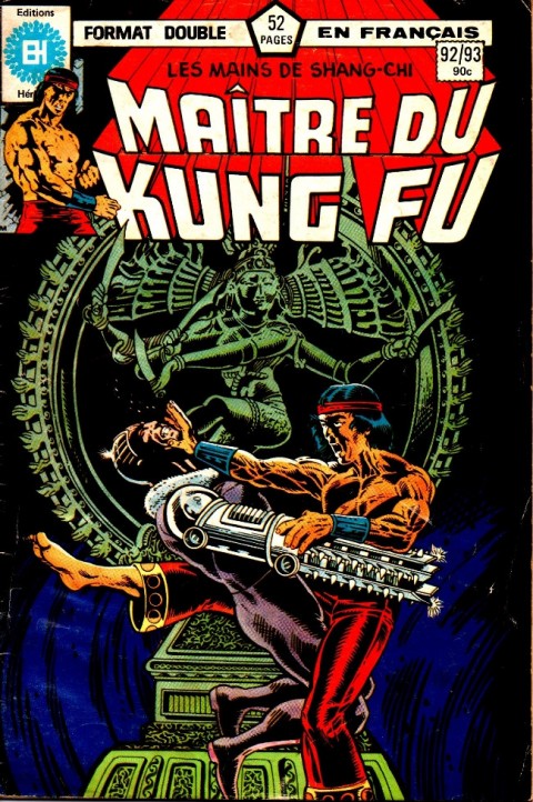 Couverture de l'album Les Mains de Shang-Chi, maître du Kung-Fu N° 92/93 Le poing rasoir