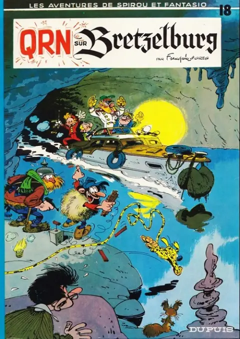 Couverture de l'album Spirou et Fantasio Tome 18 QRN sur Bretzelburg