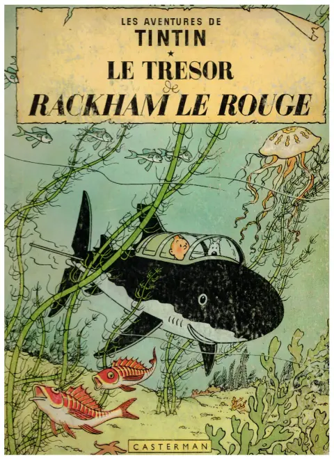 Couverture de l'album Tintin Tome 12 Le Trésor de Rackham le Rouge