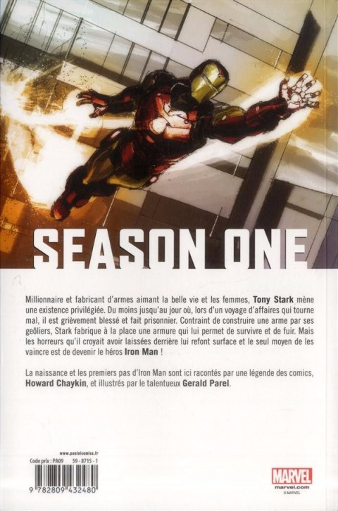 Verso de l'album Season One Tome 8 Iron Man
