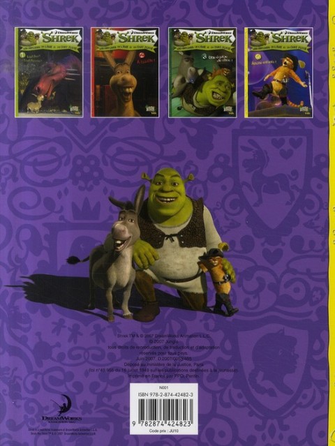 Verso de l'album Shrek Les histoires de l'âne et du chat potté Tome 4 Ânons enfants !