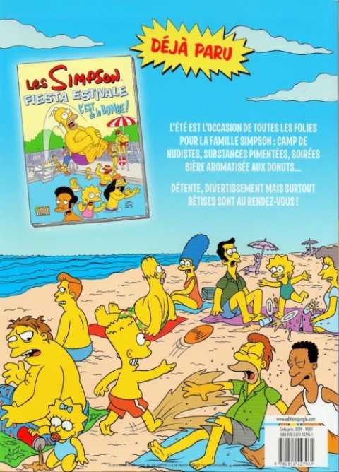 Verso de l'album Les Simpson - Fiesta Estivale Tome 2 Zéro complexe !