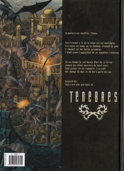 Verso de l'album Ténèbres Tome 5 Créatures