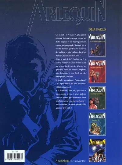 Verso de l'album Arlequin Tome 5 Titanic II