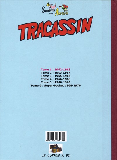 Verso de l'album Tracassin Intégrale 1 1962-1963