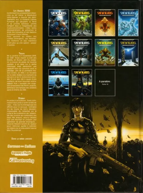 Verso de l'album Travis Tome 9 Dommy