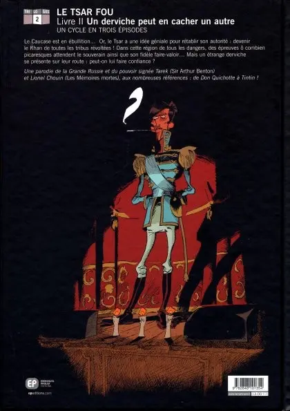 Verso de l'album Le tsar fou Tome 2 Un derviche peut en cacher un autre