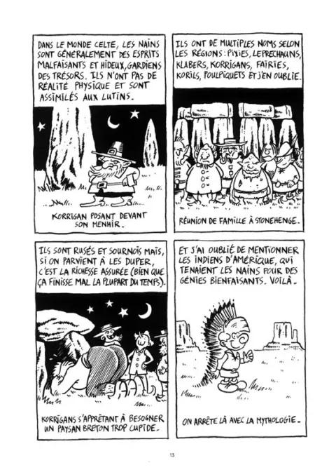 Verso de l'album Une brève histoire des nains