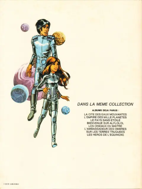 Verso de l'album Valérian Tome 8 Les héros de l'Equinoxe