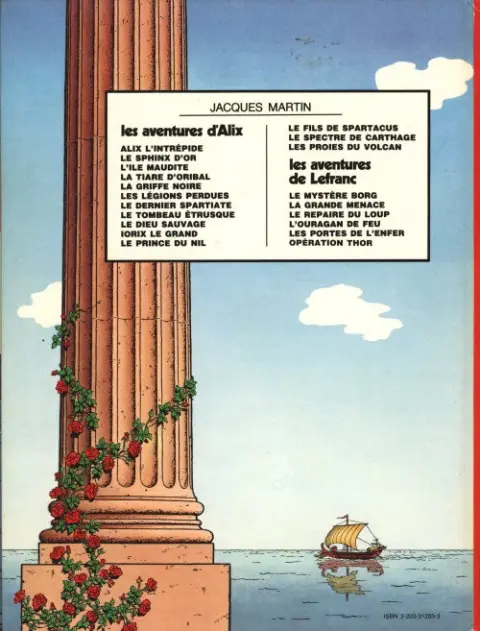 Verso de l'album Alix Tome 4 La tiare d'Oribal