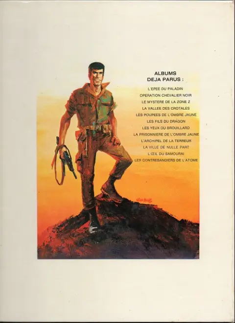 Verso de l'album Bob Morane Tome 14 La prisonnière de l'ombre jaune