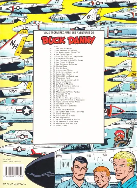 Verso de l'album Buck Danny Tome 4 Tigres Volants