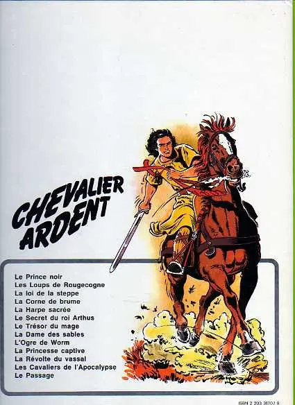Verso de l'album Chevalier Ardent Tome 7 Le trésor du mage