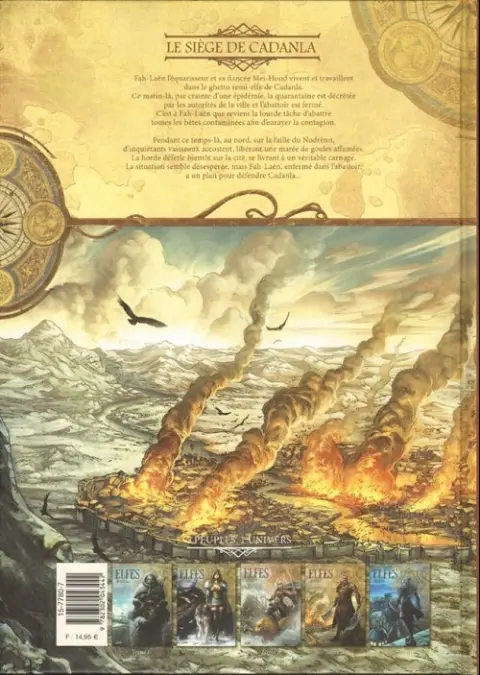 Verso de l'album Elfes Tome 9 Le Siège de Cadanla