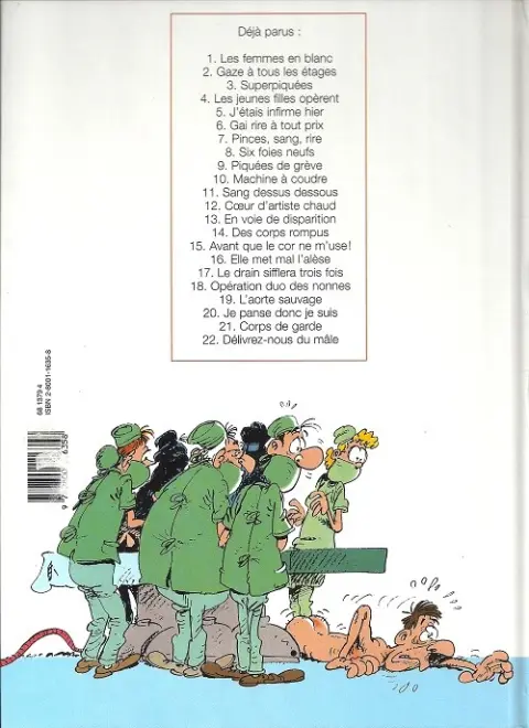 Verso de l'album Les Femmes en Blanc Tome 5 J'étais infirme hier
