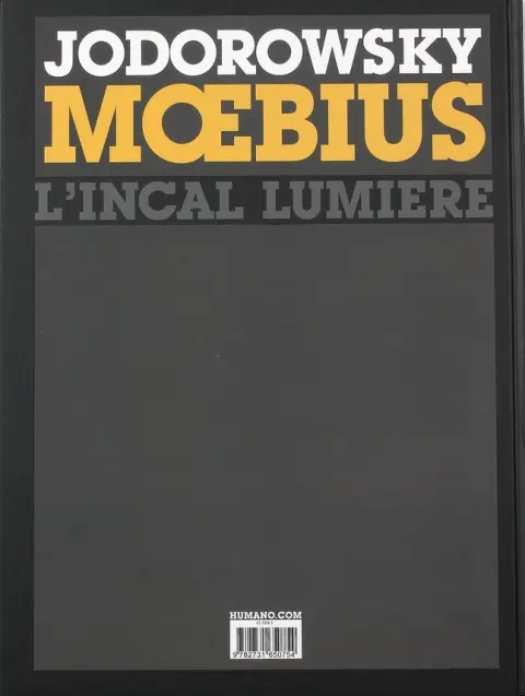 Verso de l'album L'Incal Tome 2 L'Incal Lumière