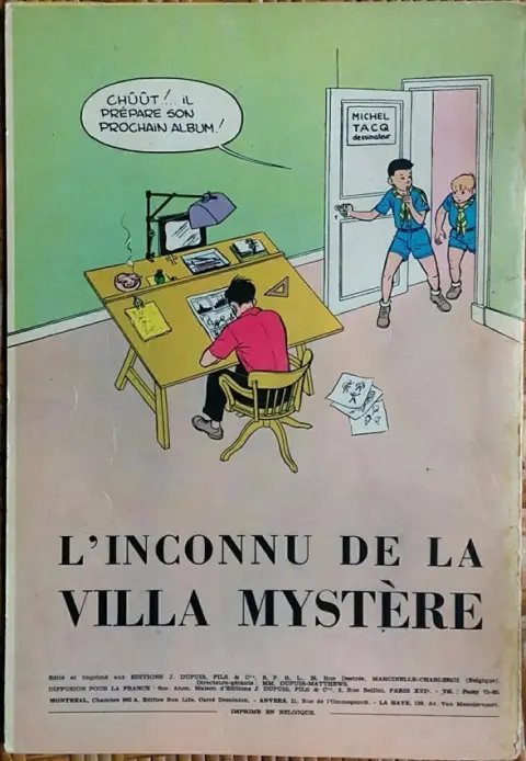 Verso de l'album La Patrouille des Castors Tome 2 Le disparu de Ker-Aven