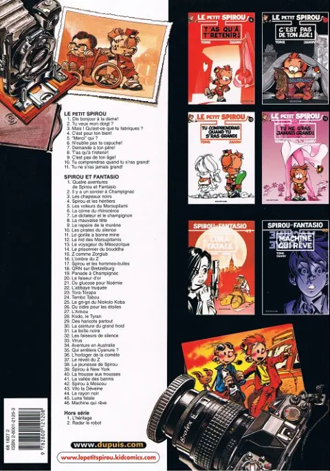 Verso de l'album Le Petit Spirou Tome 5 Merci qui ?