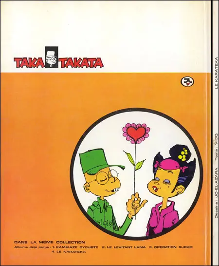 Verso de l'album Taka Takata Tome 5 Le Karatéka