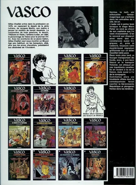 Verso de l'album Vasco Tome 6 Ténèbres sur Venise