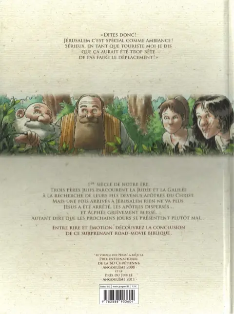 Verso de l'album Le Voyage des pères Tome 3 Simon