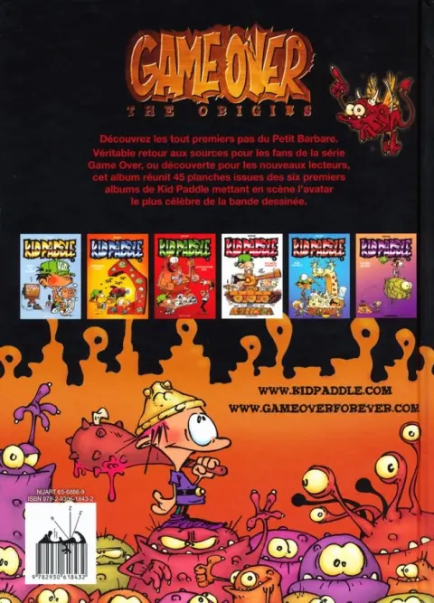 Verso de l'album Game over The Origins