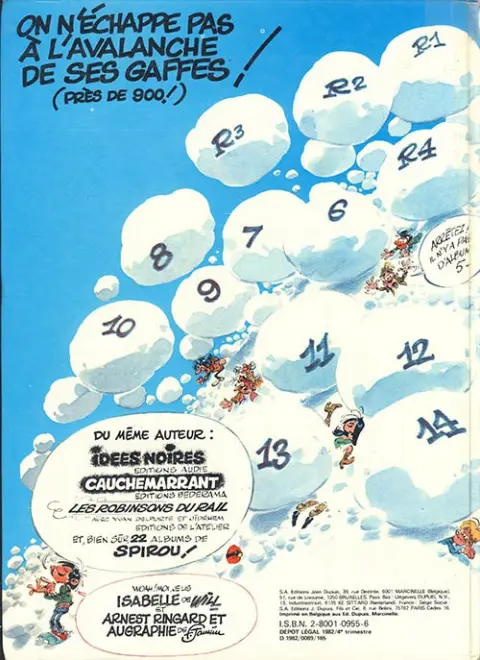 Verso de l'album Gaston Tome 14 La saga des gaffes