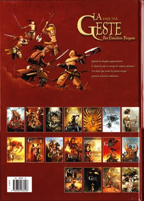 Verso de l'album La Geste des Chevaliers Dragons Tome 17 Amarelle - La Guerre des Sardes - Première partie