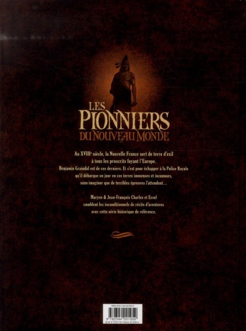 Verso de l'album Les Pionniers du Nouveau Monde L'Intégrale Tomes 5 à 8