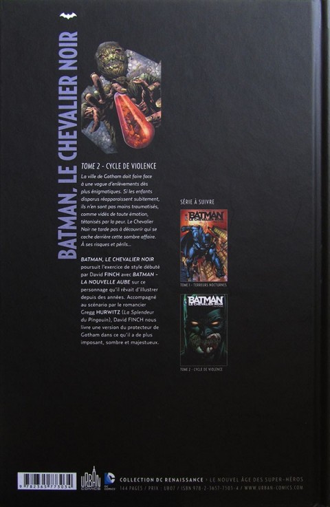 Verso de l'album Batman : Le Chevalier Noir Tome 2 Cycle de violence