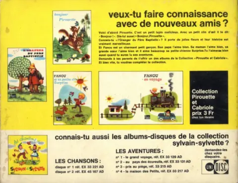 Verso de l'album Sylvain et Sylvette Tome 73 Une héroîque résistance