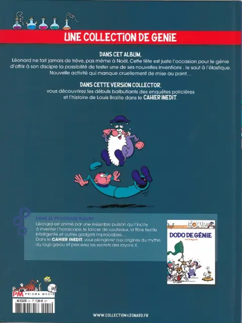 Verso de l'album La Collection Léonard Tome 41 Flagrant génie