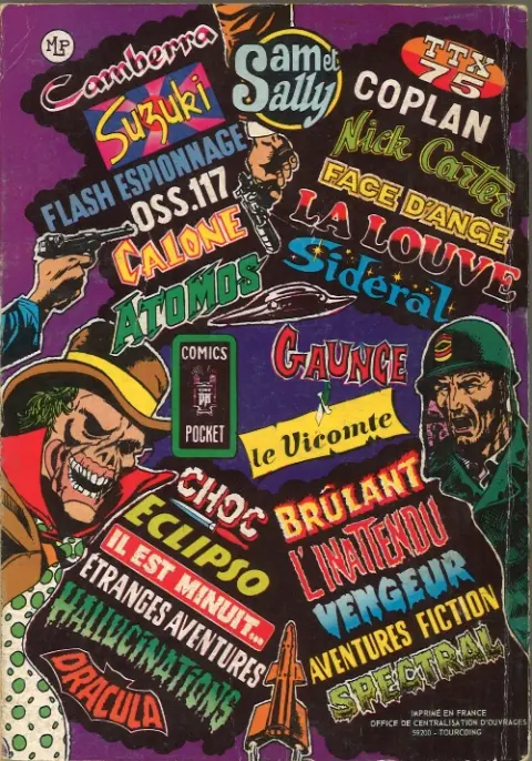 Verso de l'album Richard Dragon - Combattant du Kung-Fu Album N° 1