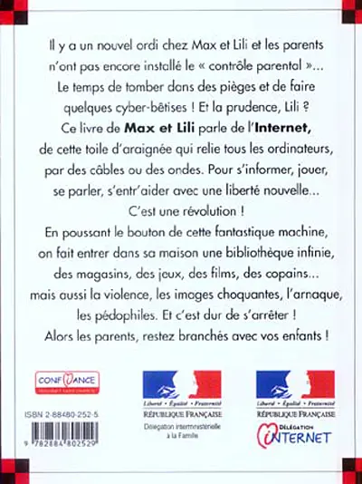 Verso de l'album Ainsi va la vie Tome 75 Lili se fait piéger sur Internet