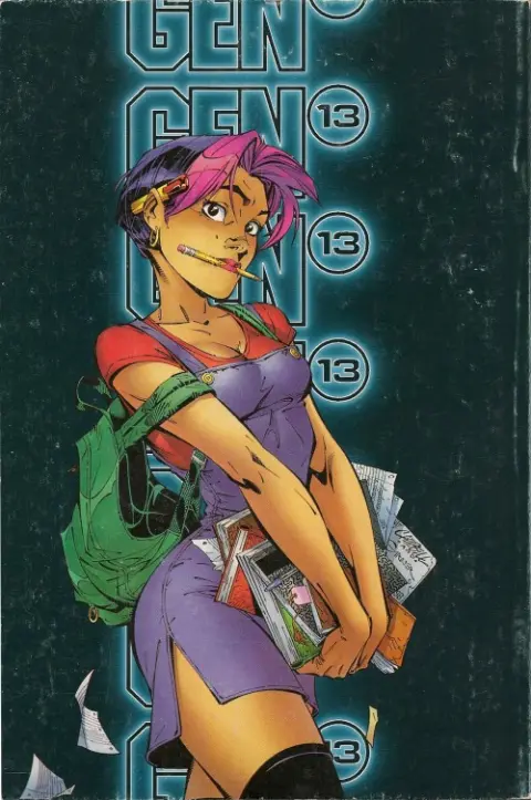 Verso de l'album Gen13 Album N° 1