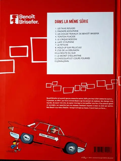 Verso de l'album Benoît Brisefer Tome 13 John-John