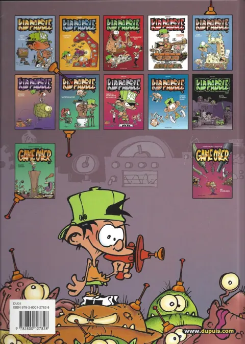 Verso de l'album Kid Paddle Tome 5 Alien chantilly