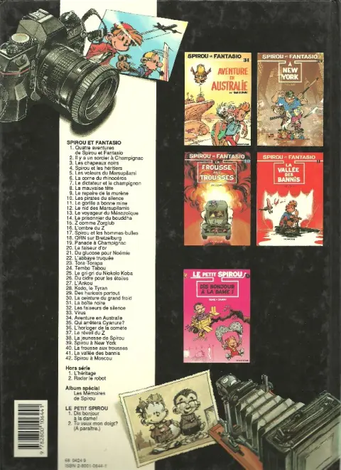 Verso de l'album Spirou et Fantasio Tome 28 Kodo le tyran
