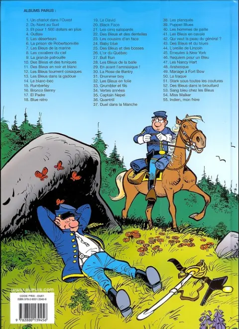 Verso de l'album Les Tuniques Bleues Tome 51 Stark sous toutes les coutures