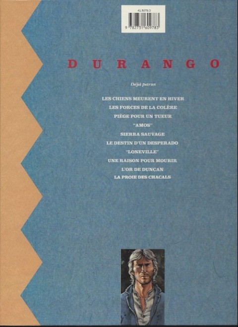 Verso de l'album Durango Tome 8 Une raison pour mourir