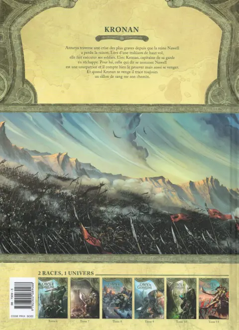 Verso de l'album Orcs & Gobelins Tome 11 Kronan