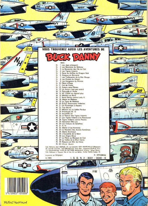 Verso de l'album Buck Danny Tome 11 Ciel de Corée