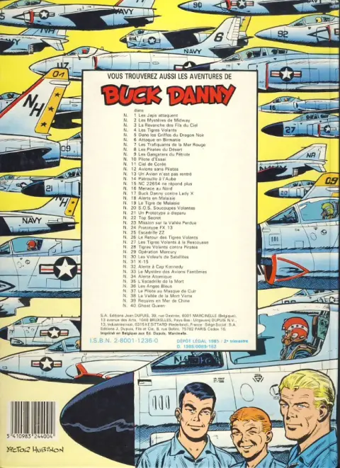 Verso de l'album Buck Danny Tome 40 La Reine fantôme - Ghost Queen