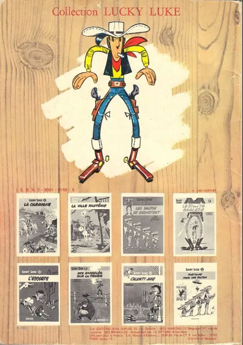Verso de l'album Lucky Luke Tome 16 En remontant le mississipi