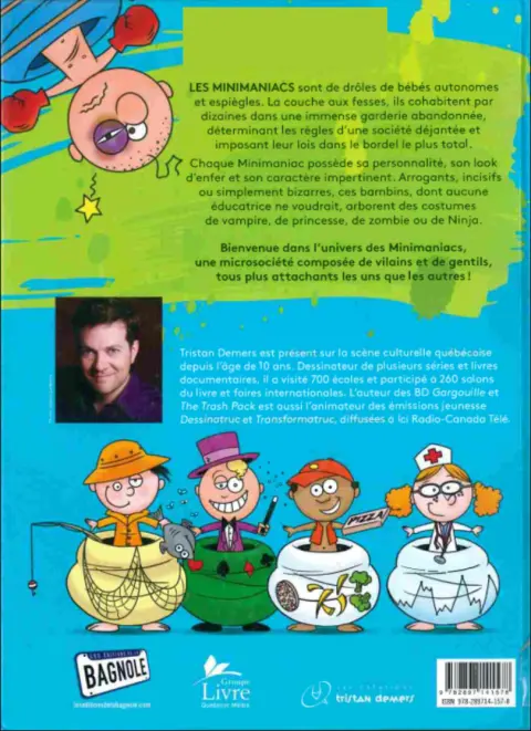 Verso de l'album Les minimaniacs Tome 2 Plein la couche