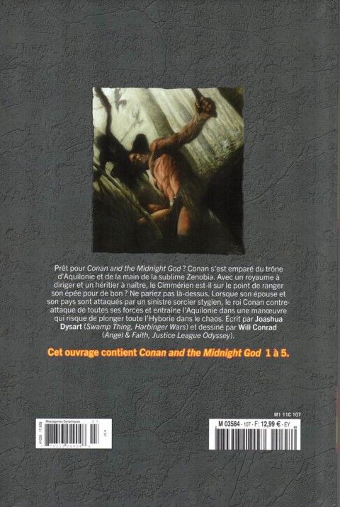 Verso de l'album The Savage Sword of Conan - La Collection Tome 107 Le Dieu de minuit