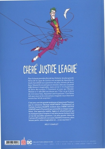 Verso de l'album Chère Justice League