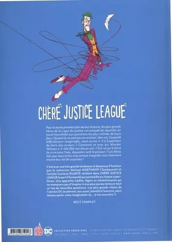 Verso de l'album Chère Justice League