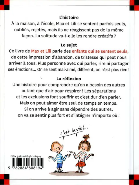 Verso de l'album Ainsi va la vie Tome 123 Max se sent seul