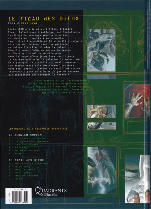 Verso de l'album Le Fléau des dieux Tome 2 Dies Irae